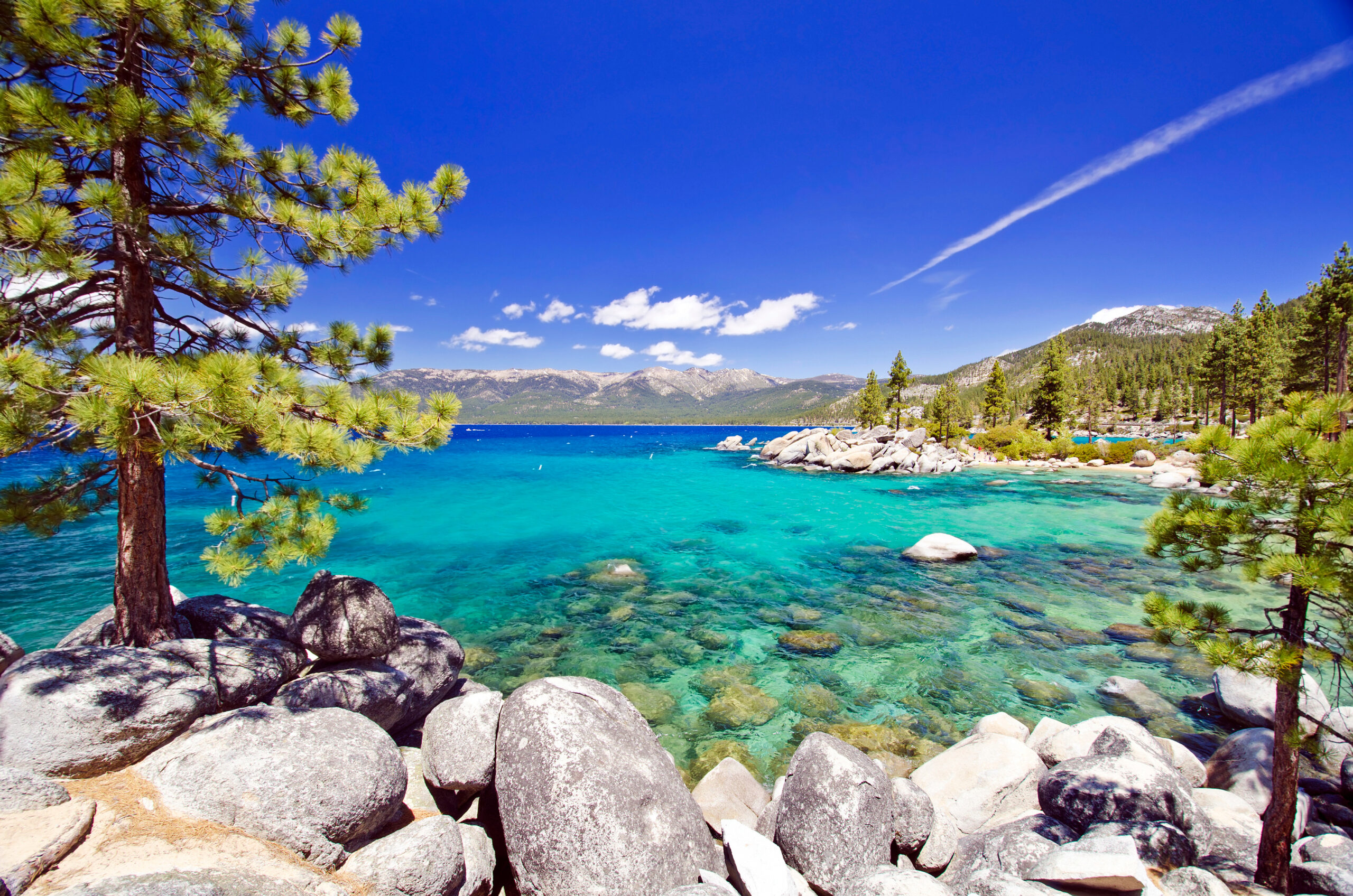 Beautiful lake tahoe beach